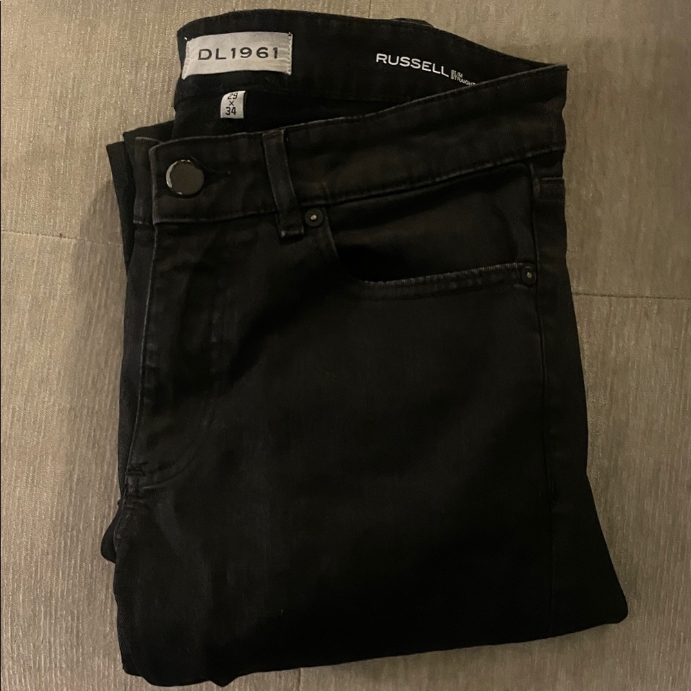 DL1961 Men's Dark Slim straight black Jeans 29x34
